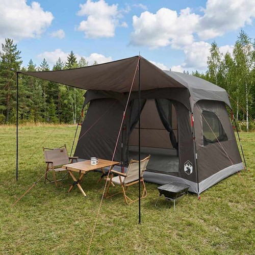 Family tent with roof brown - family,
