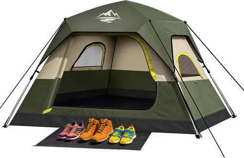 Instant pop camping tent - up,