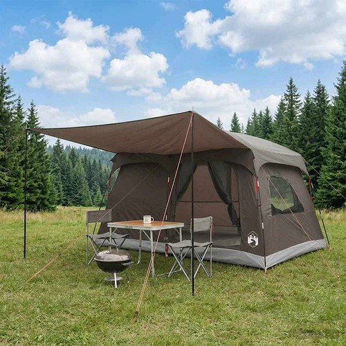Family tent with roof brown - family,