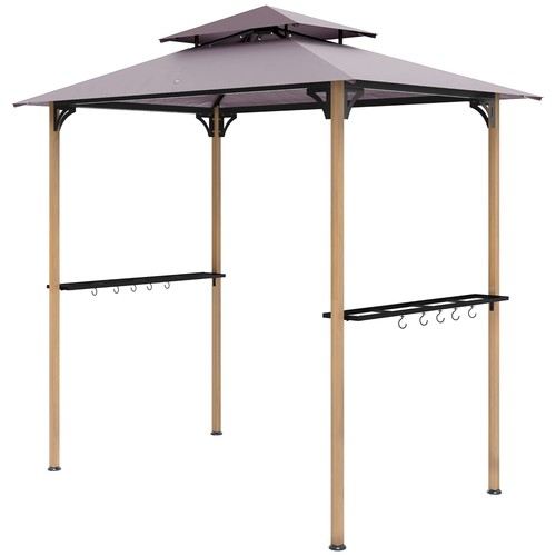 8x5 grill gazebo double layer - double,